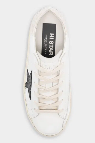 Golden Goose Hi Star Leather Low-top Sneakers In White