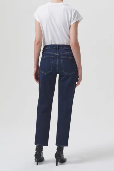 Agolde Kye Mid-rise Straight Crop Jean In Song