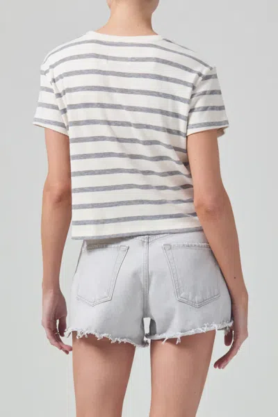 Citizens Of Humanity Kyle Tee In Campanula Stripe