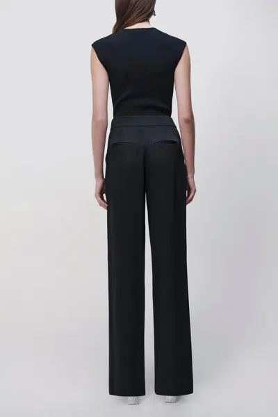 Simkhai Kyra Wide Leg Pant In Black