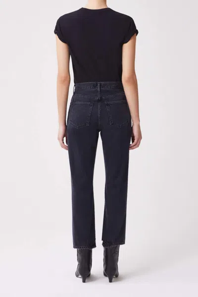 Agolde Lana Crop Mid Rise Vintage Straight Jean In Rhyme
