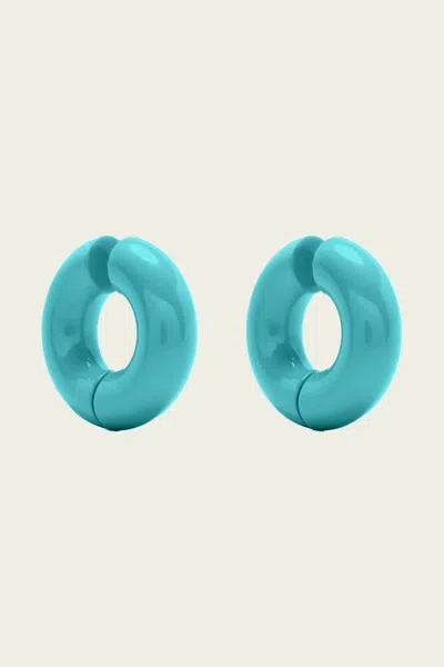 Uncommon Matters Large Stratus Hoops In Sky Blue