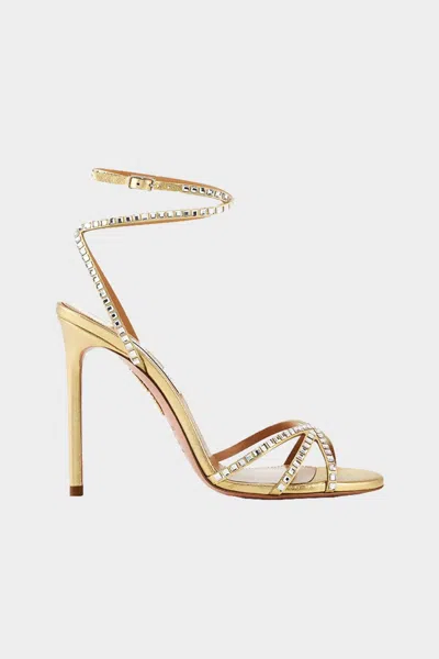Aquazzura 105mm Last Dance Leather Sandals