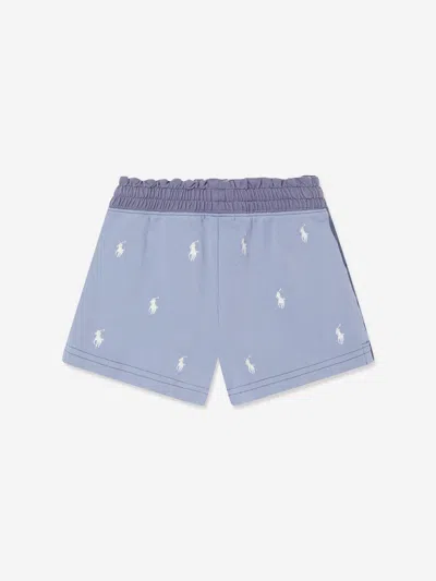 Polo Ralph Lauren Ralph Lauren Girls Logo Shorts In Blue