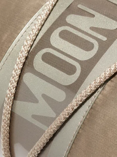 Moon Boot Logo Boots In Beige