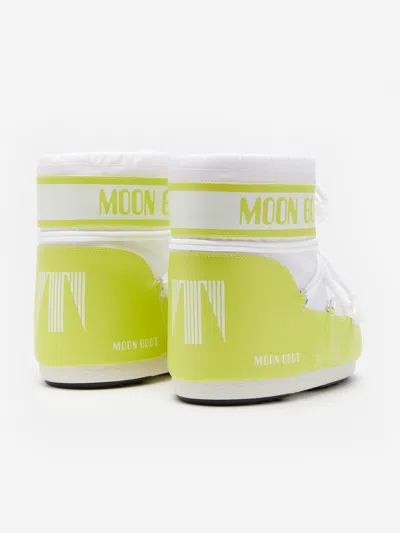 Moon Boot Boys Icon Low Boots In Green