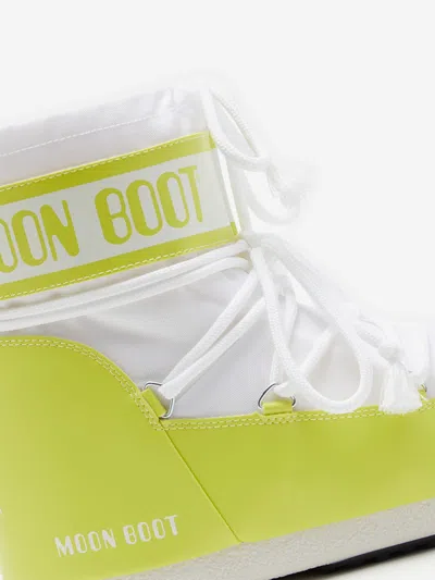 Moon Boot Boys Icon Low Boots In Green