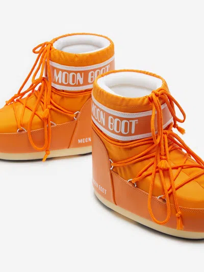 Moon Boot Girls Icon Low Boots In Orange