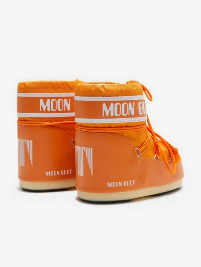 Moon Boot Girls Icon Low Boots In Orange