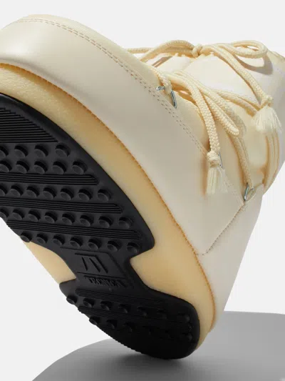 Moon Boot Girls Icon Low Boots In Ivory