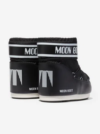 Moon Boot Kids Icon Low Boots In Black