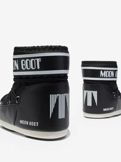 Moon Boot Kids Icon Low Boots In Black