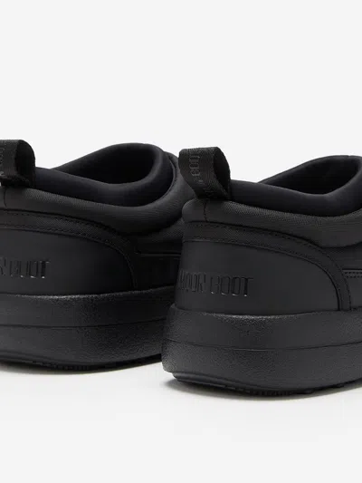 Moon Boot Soft Nylon Slip-on Park Shoes In Black