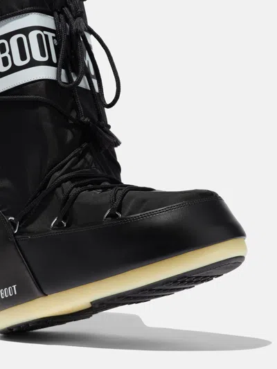 Moon Boot Knee Boots In Black
