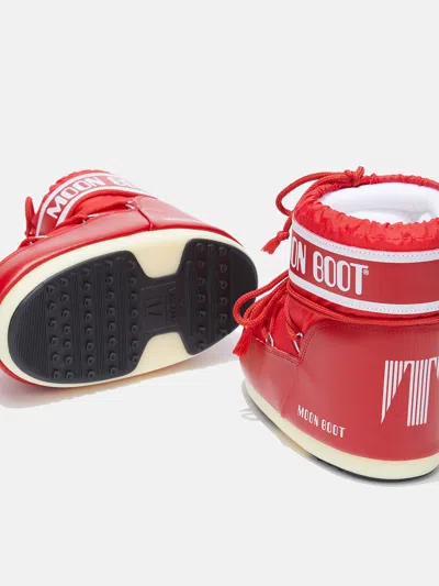 Moon Boot Girls Icon Low Boots In Red