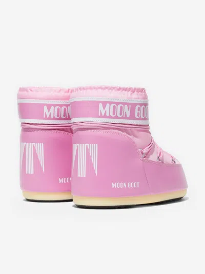 Moon Boot Girls Icon Low Boots In Pink