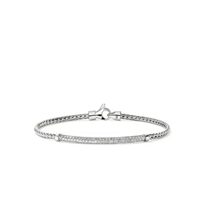 John Hardy Jh Essential Pavé Bracelet, 2.5mm In Sterling Silver