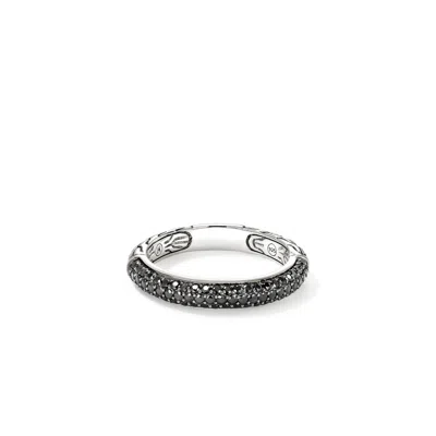 John Hardy Jh Essential Pavé Band Ring, 3.5mm In Sterling Silver