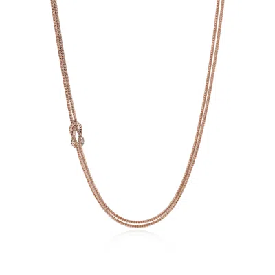 John Hardy Love Knot Necklace, 3.6mm In Gold