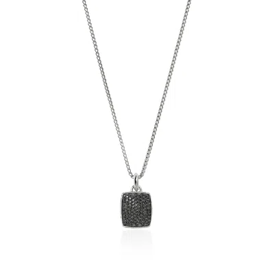 John Hardy Tag Necklace In Sterling Silver