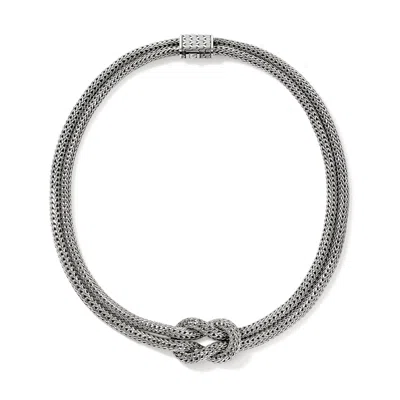 John Hardy Love Knot Necklace In Sterling Silver