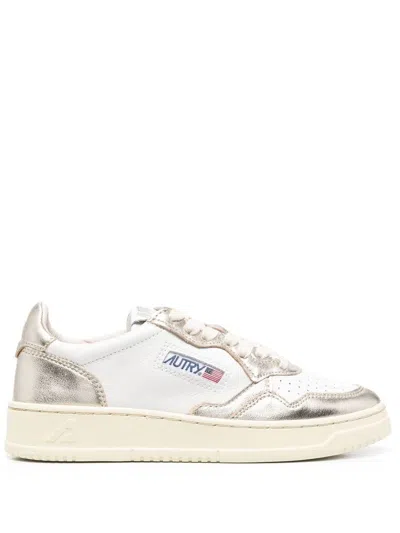 Shop Autry Sneakers In White/platinum