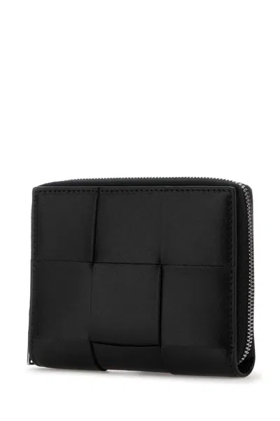 Shop Bottega Veneta Wallets In Blacksilvver