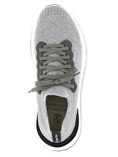 Shop Brunello Cucinelli Sneakers Grey In Gray