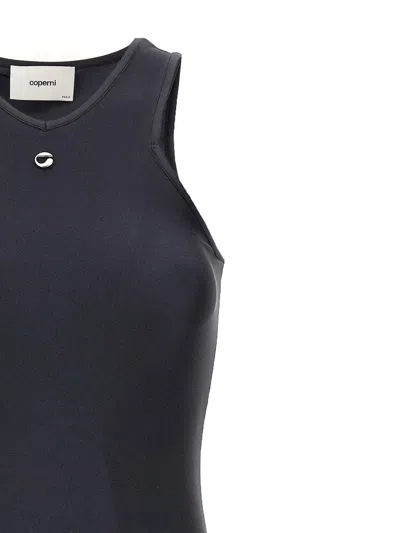 Coperni Embellished Satin-jersey Midi Dress In Black