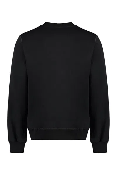 Shop Dolce & Gabbana Cotton Crew-neck Sweatshirt In Black