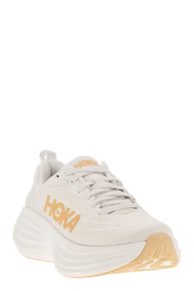 Hoka Bondi 8 Running Shoe In White