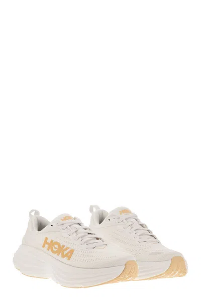 Hoka Bondi 8 Running Shoe In White