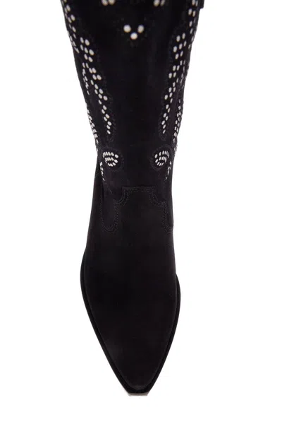 Shop Isabel Marant 'duerto Texan Boots With In Blue