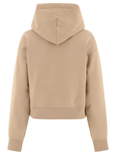 Shop Jacquemus Le Hoodie Gros Grain In Beige