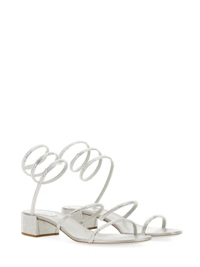 Shop René Caovilla 'cleo' Sandals In Gray