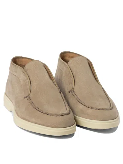 Santoni Women's Desert Boot In Beige