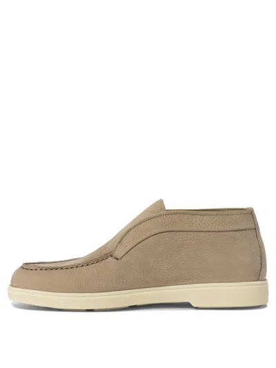 Santoni Women's Desert Boot In Beige