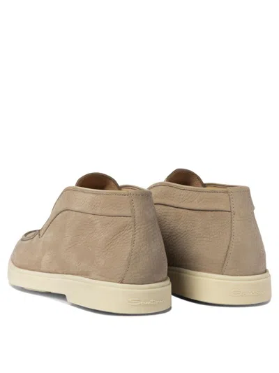 Santoni Women's Desert Boot In Beige