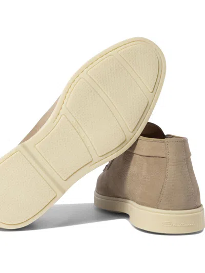 Santoni Women's Desert Boot In Beige