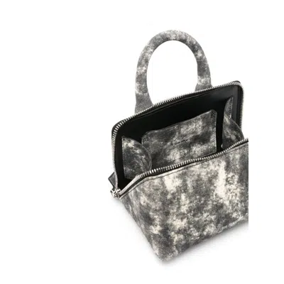 Shop Attico Mini Friday Bag In Grey