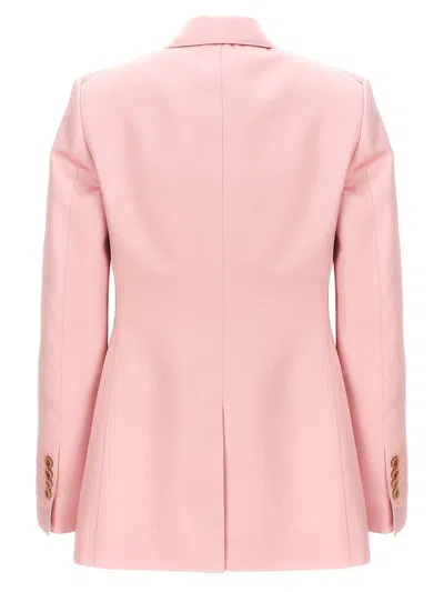 Tom Ford Double-breasted Design Tailored Jacket In Pink