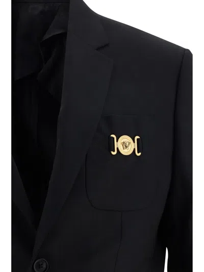 Shop Versace Formal Jacket Clothing In Black