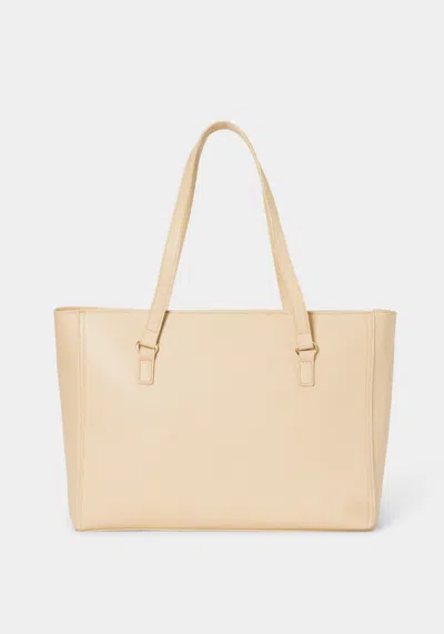 Bebe Tanya Tote W/ Logo Pouch In Beige