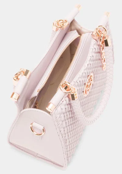 Shop Bebe Erika Mini Shopper In Dusty Pink