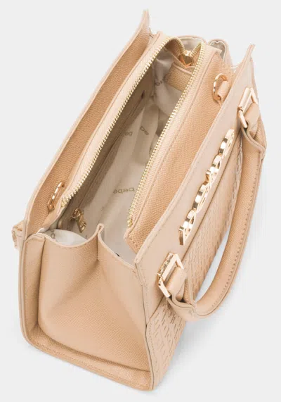 Shop Bebe Zuri Sm Satchel In Almond