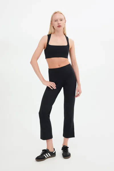 GIRLFRIEND COLLECTIVE BLACK COMPRESSIVE KICK FLARE TROUSER 