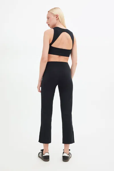 Girlfriend Collective Black Compressive Kick Flare Trouser
