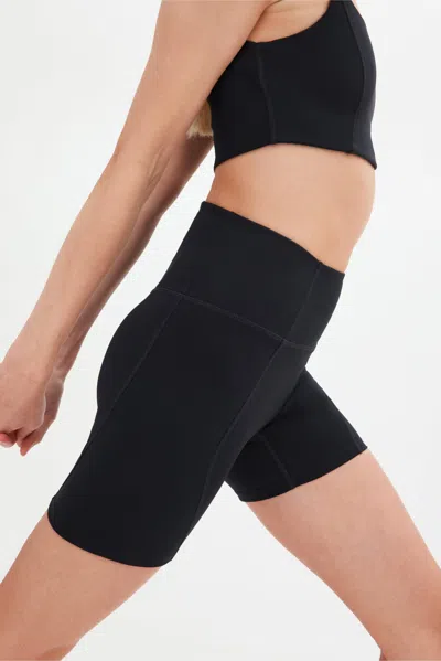 Girlfriend Collective High-rise Seamless Bike Short In Black