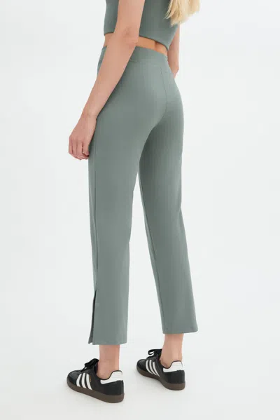 GIRLFRIEND COLLECTIVE MISTY SAGE COMPRESSIVE KICK FLARE TROUSER 