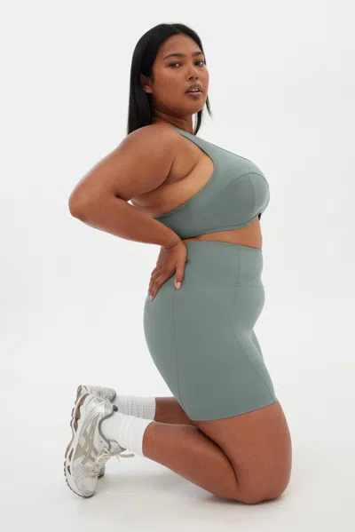 Girlfriend Collective Misty Sage Connie Curved Bra